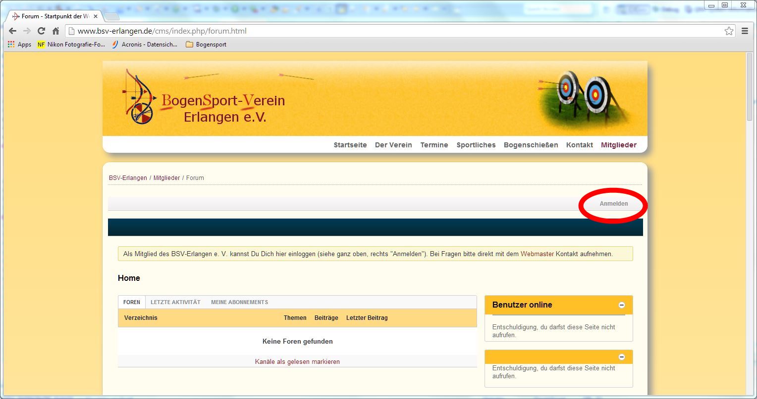 login forum